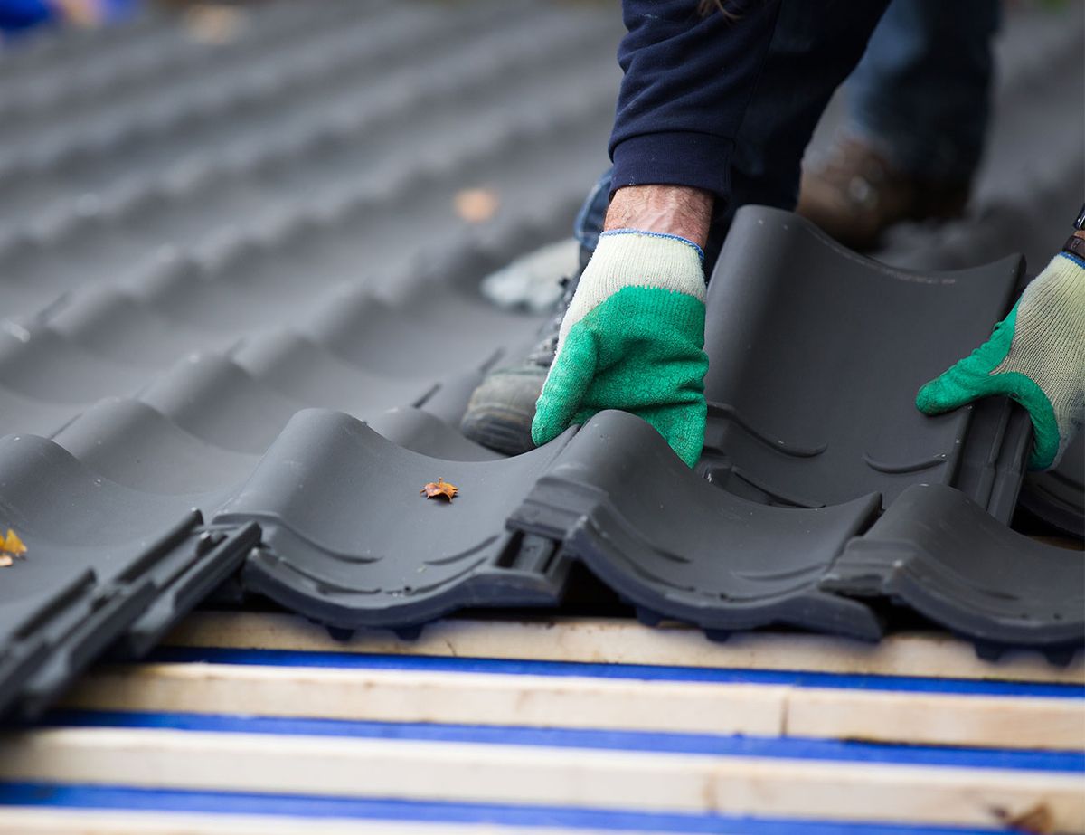 Detailaufnahme - Dachziegel